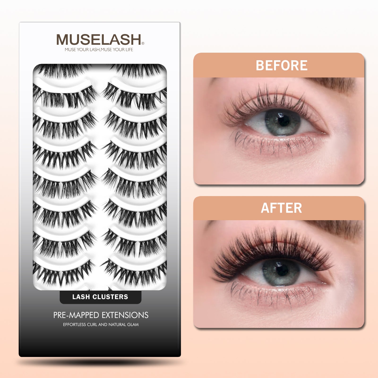 Muse Glamorous Volume Pre-mapped Lashes