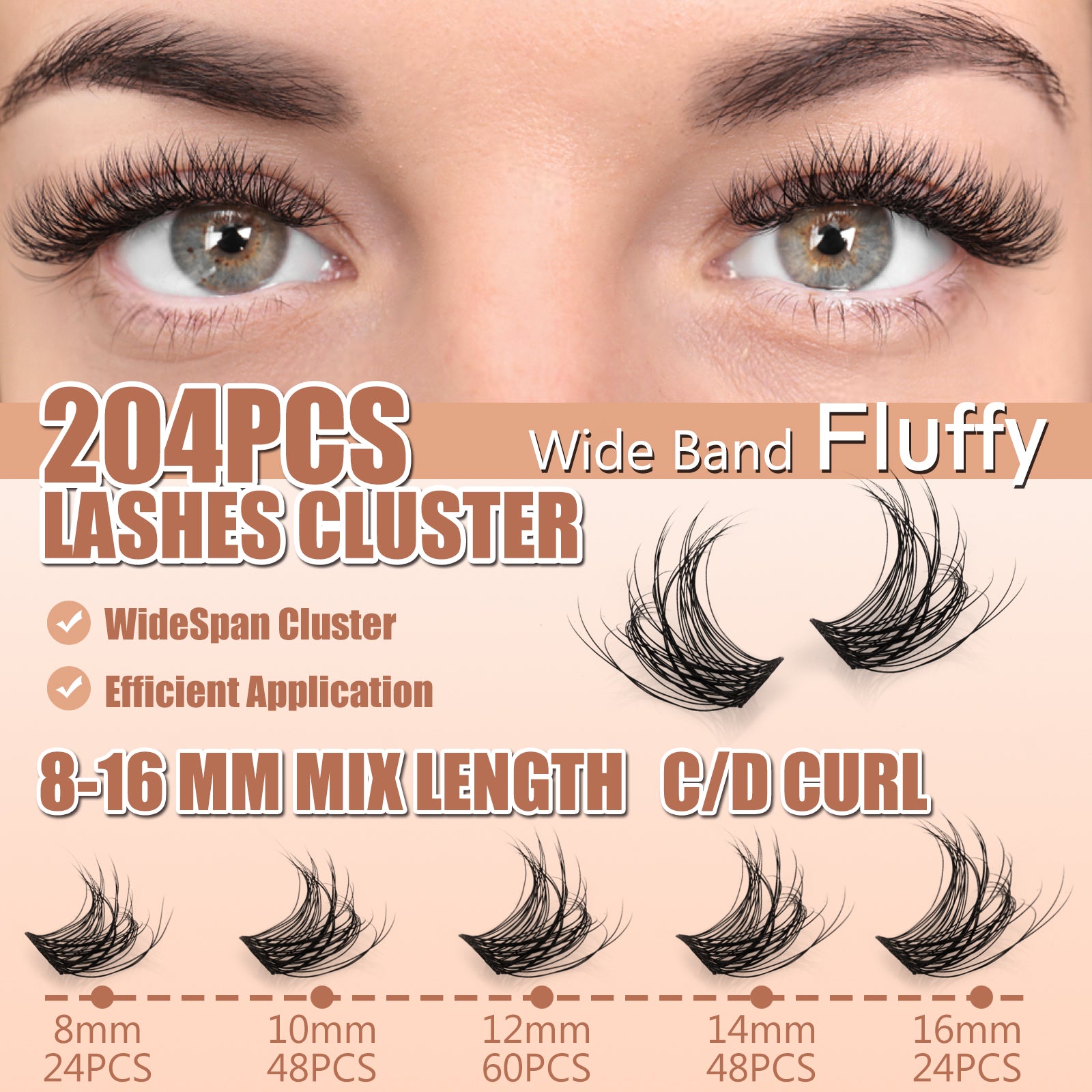 Flora Lash Clusters Kit