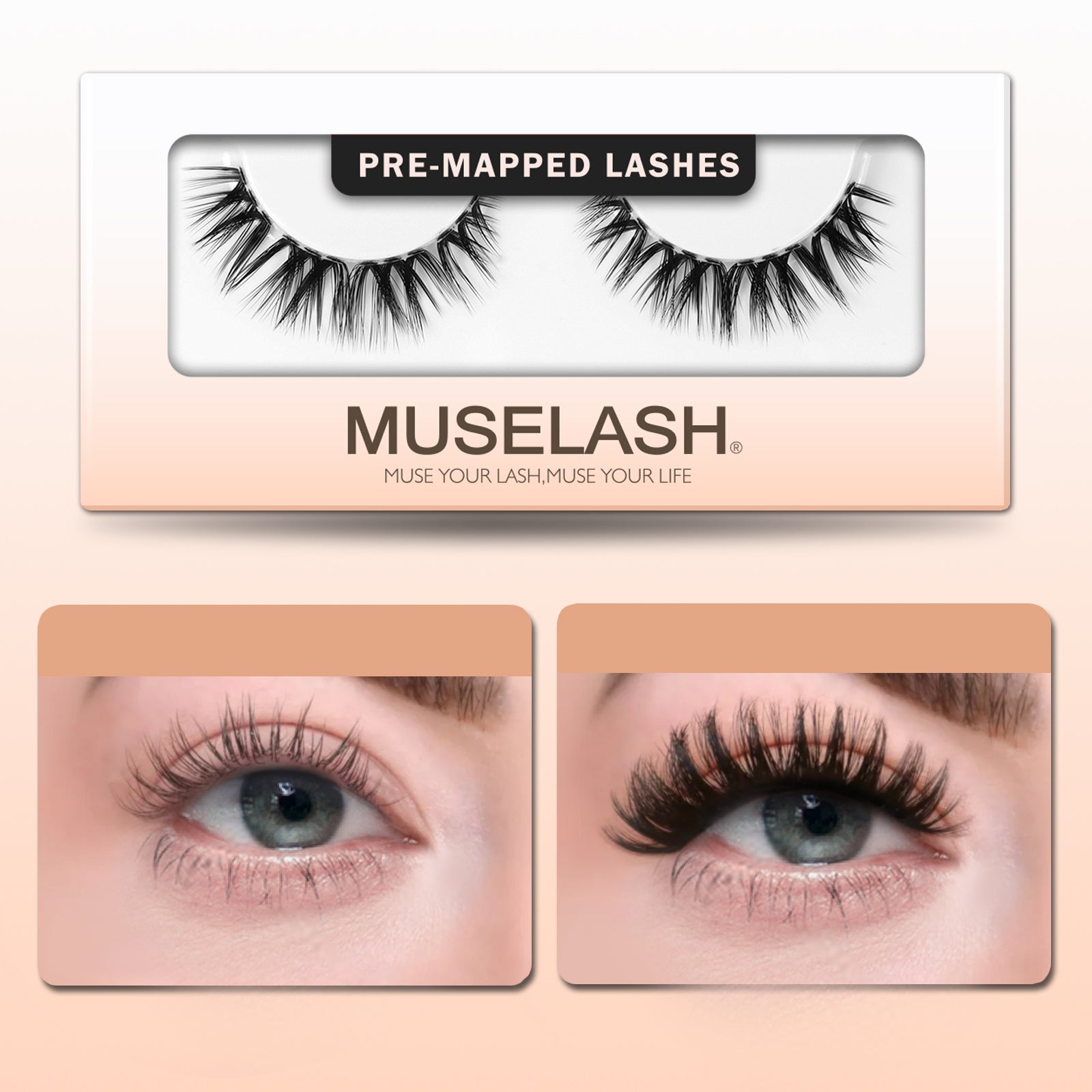 Muse Dazzling Flair Pre-mapped Single-Pair Lashes