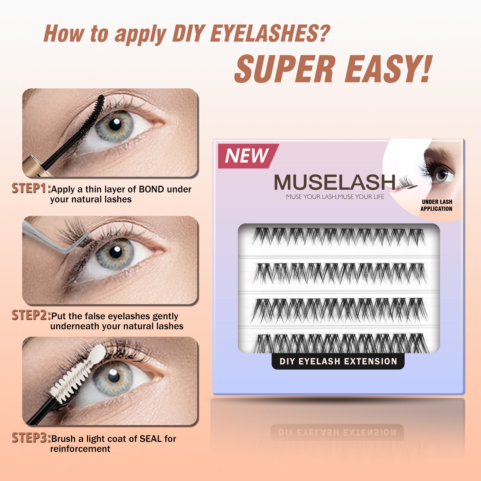 CRISSCROSS WHISPER Lash Clusters