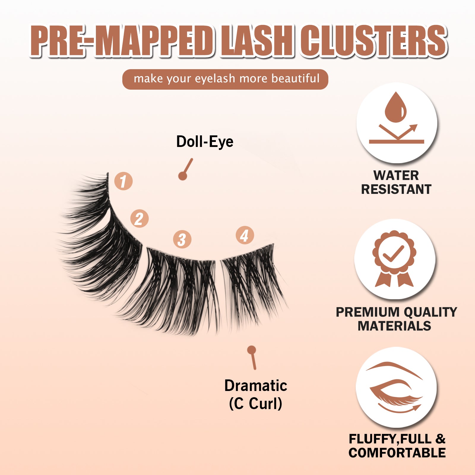 Muse Glamorous Volume Pre-mapped Lashes