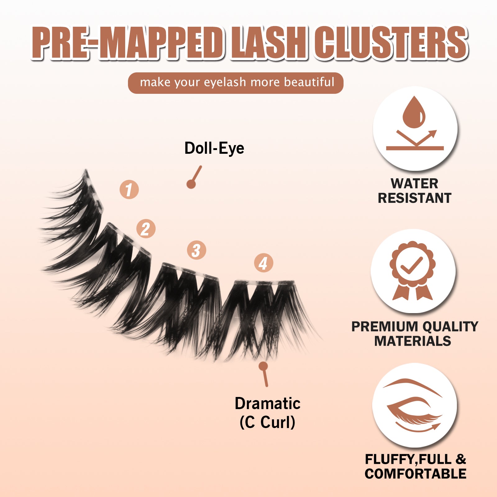Muse Dazzling Flair Pre-mapped Single-Pair Lashes