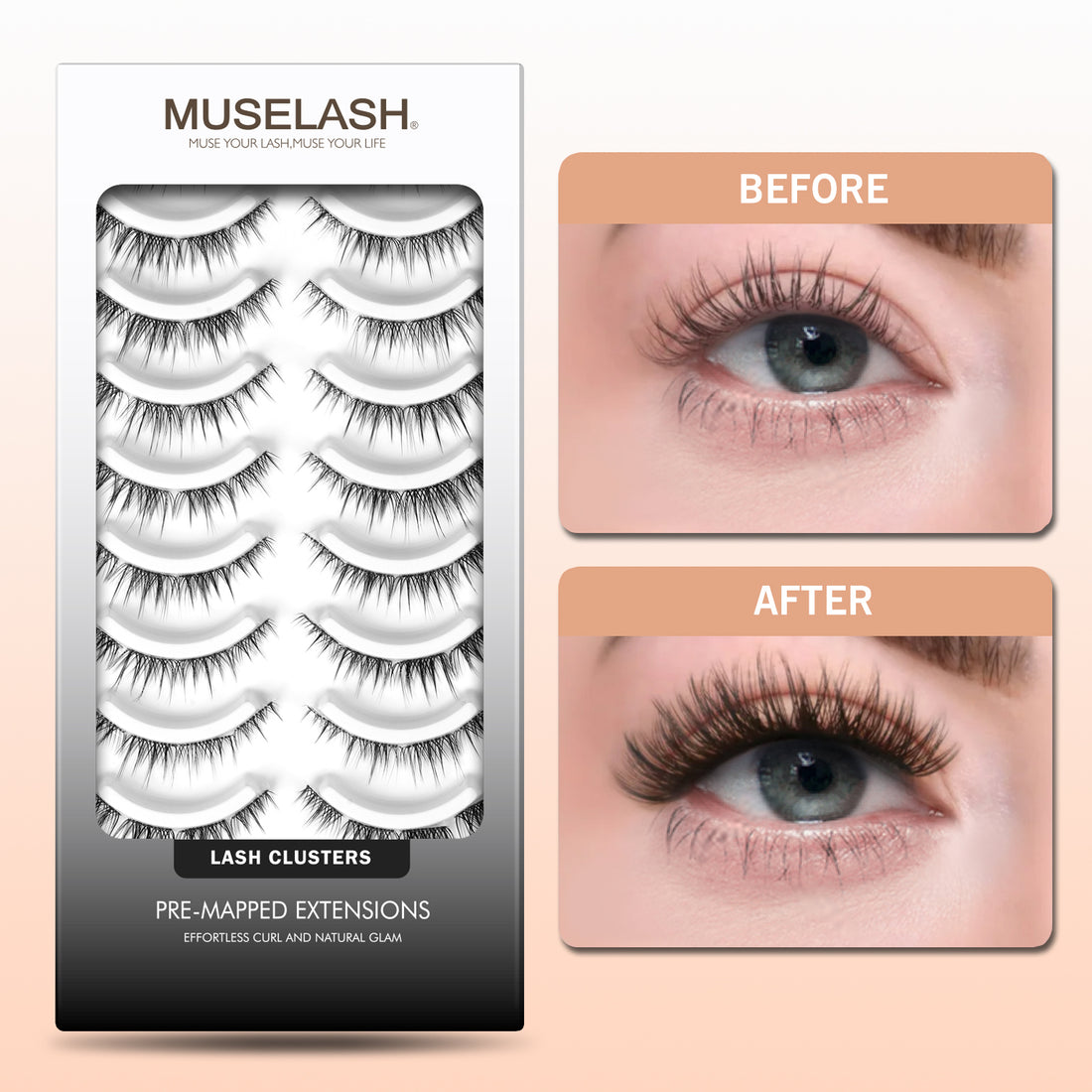 Muse Elegant Whisp Pre-mapped Lashes
