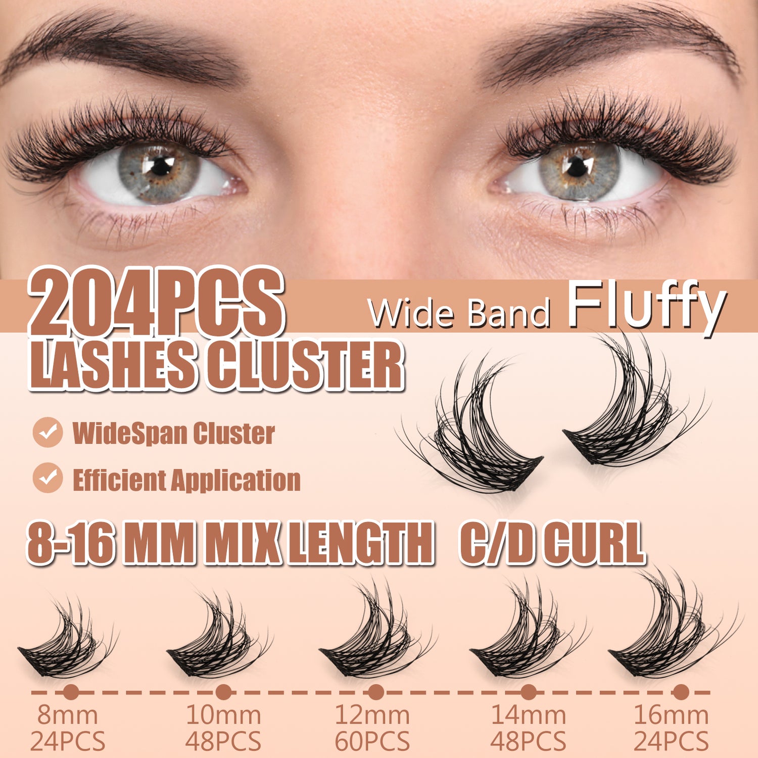 Flora Lash Clusters Kit