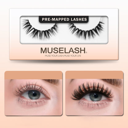Muse Dazzling Flair Pre-mapped Single-Pair Lashes