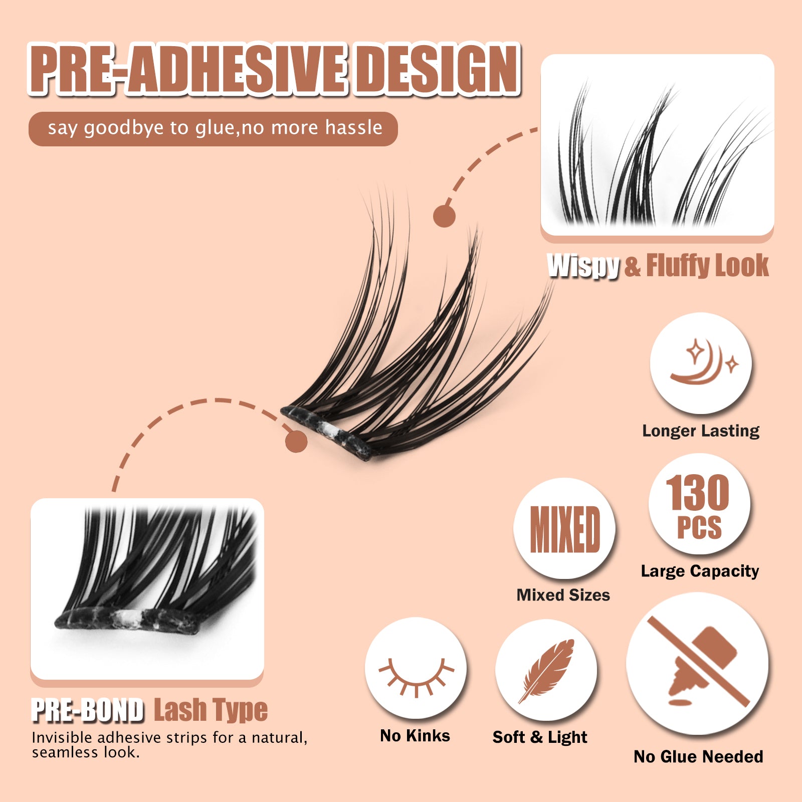 CRISSCROSS WHISPER Self-Adhesive Lash Kit