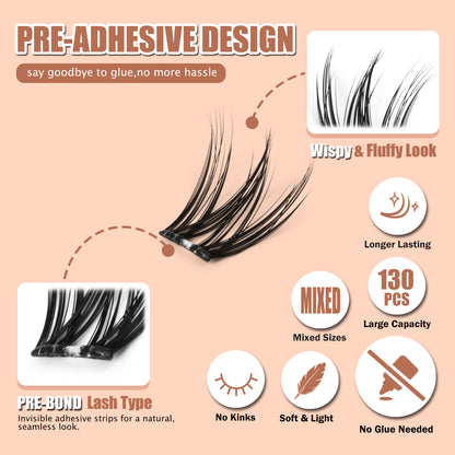 CRISSCROSS WHISPER Self-Adhesive Lash Kit
