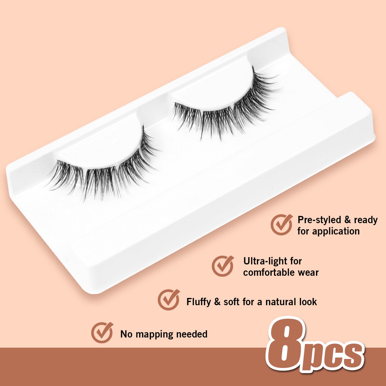 Muse Elegant Whisp Pre-mapped Single-Pair Lashes