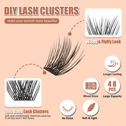 DIAMOND FIRE Lash Clusters