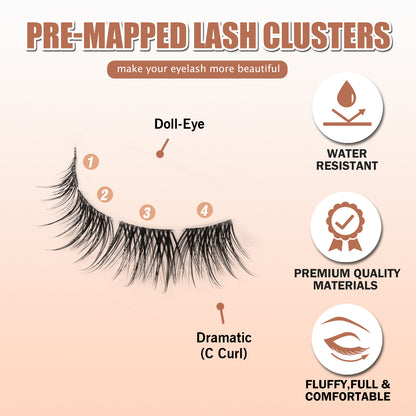 Muse Elegant Whisp Pre-mapped Single-Pair Lashes